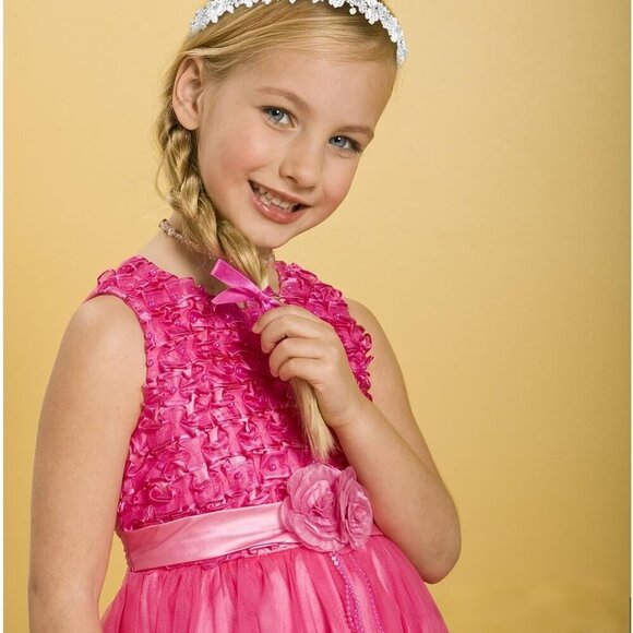 Flower Girl Headband Alloy Pearl Rhinestone Wedding Prom First Communion main image 4